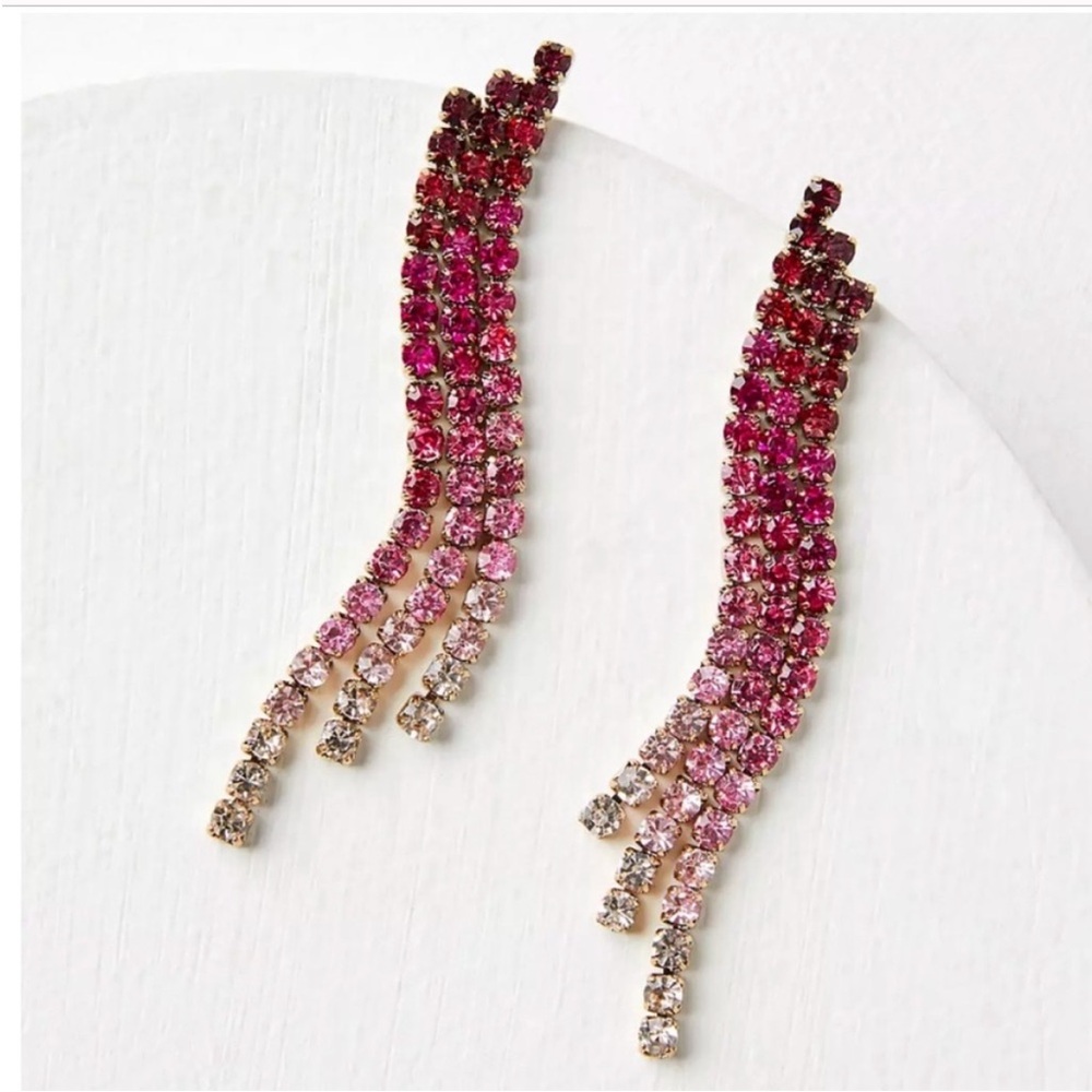 Ann Taylor LOFT Waterfall Statement Earrings - Picture 1 of 5